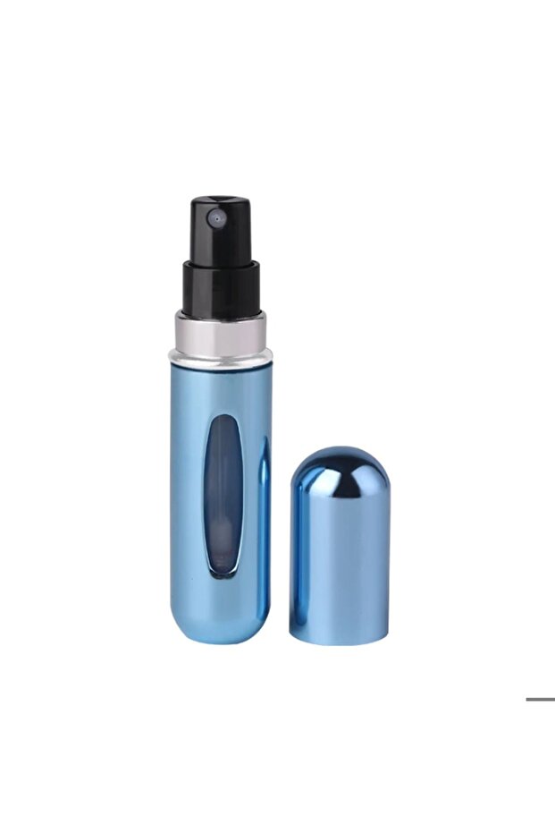 Cep Parfüm Şişesi Doldurulabilir Mini 5 ml Mavi - 1