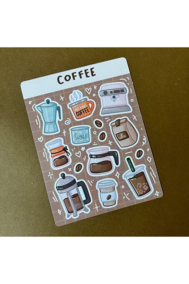 Coffee Tema Sticker (tek Sayfa) - 3