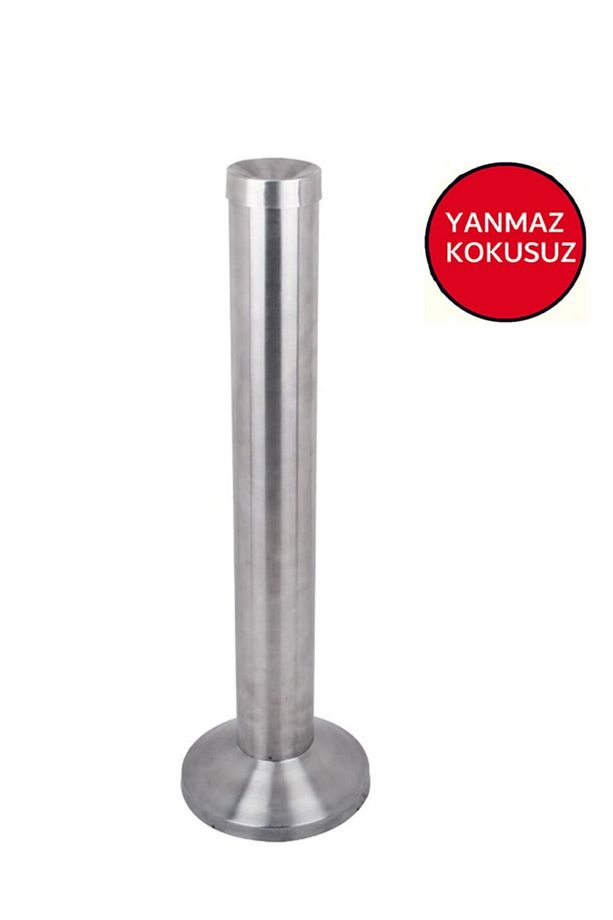 Paslanmaz Çelik Ss304 Boru Tipi Küllük Çap 10,5 Yükseklik 83 Cm - 1