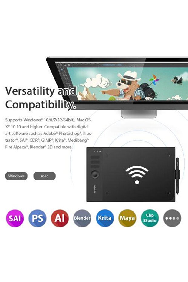 Star 06 Wireless Kablosuz Grafik Tablet - 2