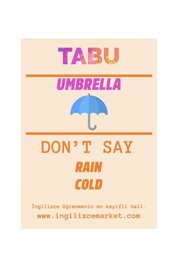 İngilizce Tabu - 1