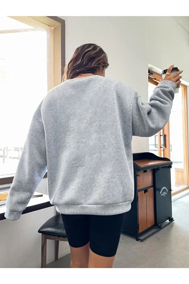 Gray Panda Printed Sweatshirt - 2