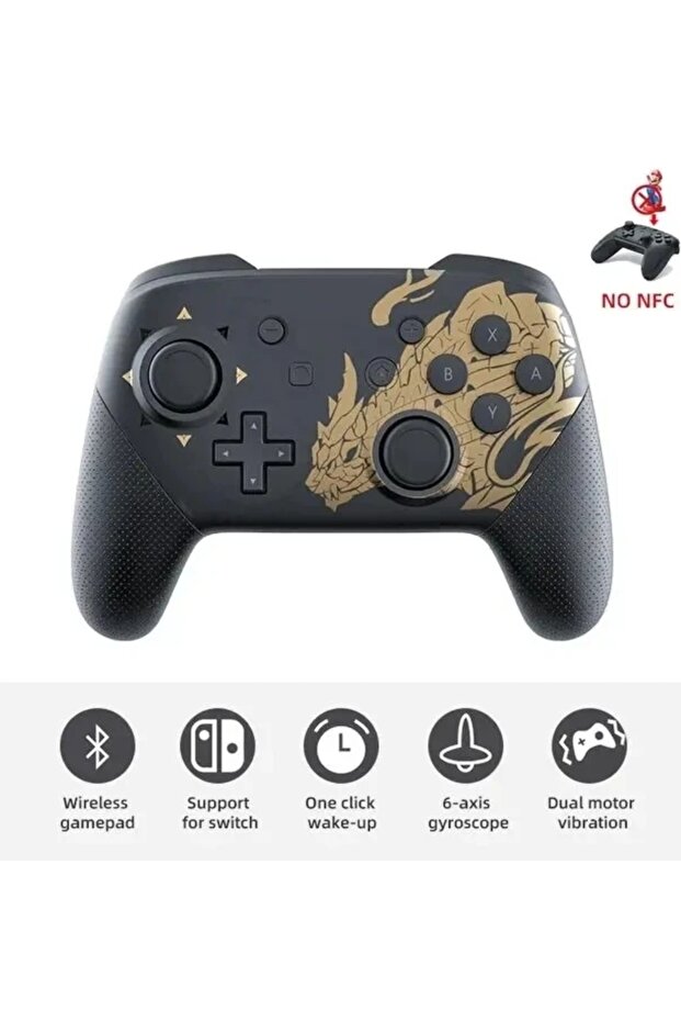 Nintendo Switch Pro Controller Kablosuz Bluetooth Gamepad Oyun Kolu - 2