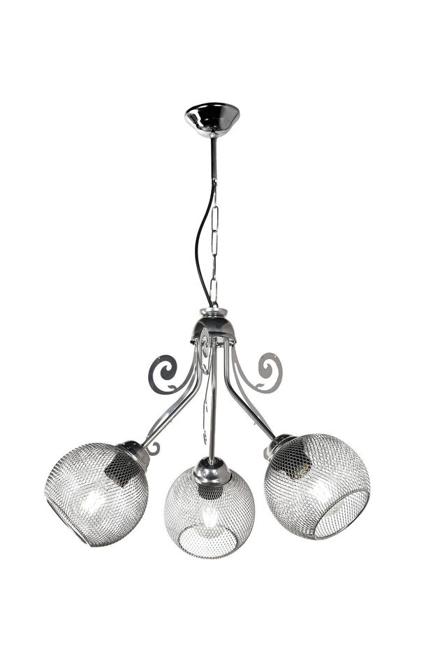 Açelya 3.lü Avize Krom No:02 - 2