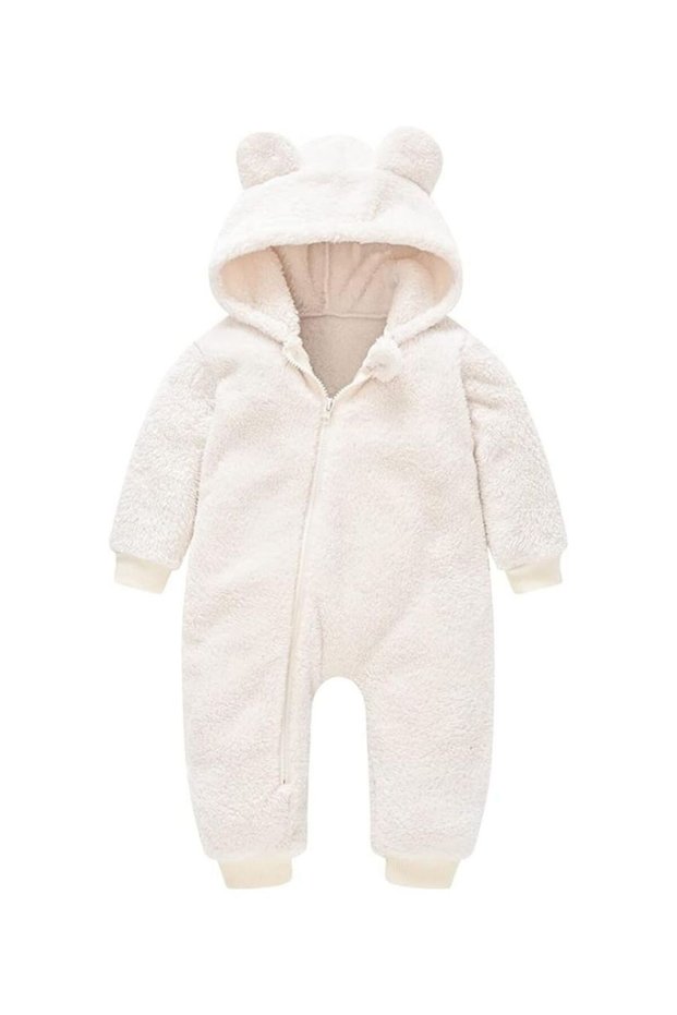 Wellsoft Plush Zippered Winter Teddy Bear Baby Sleeping Bag Baby Onesie Children's Bag