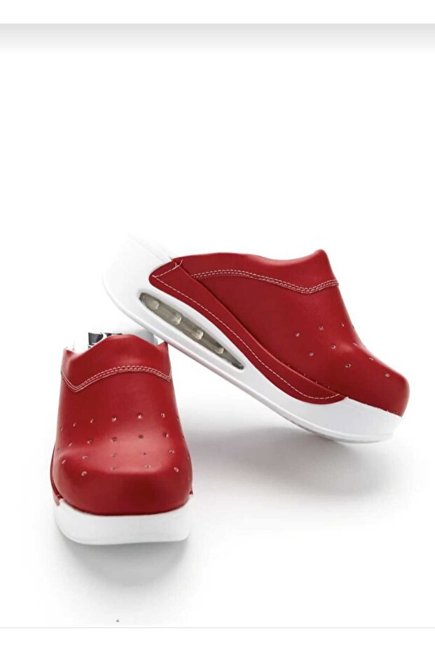 Patterned Air Sole Wedge Heel Orthopedic Hospital Nurse Women's Slippers