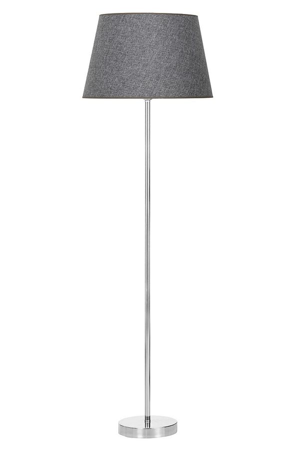 Conic Krom Kaplama Metal Lambader - Hasır Gri - 1