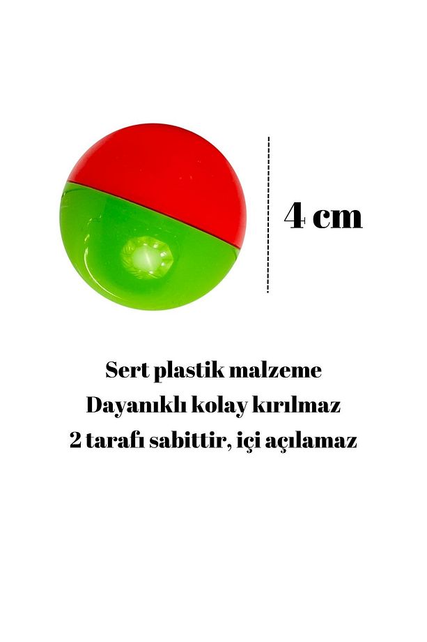 8 Adet 4 cm Şirin Çıngıraklı Bebek ve Kedi Oyun Topu Kolay Kavranan Çıngırak Topu Bpa İçermez Kırmız - 4