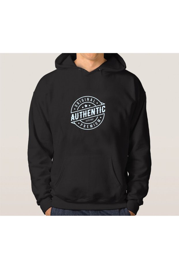Unisex Printed Oversize Hooded Sweatshirt