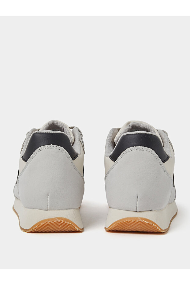 Kontrast Süet Üst Yükseltilmiş Spor Ayakkabı - 4