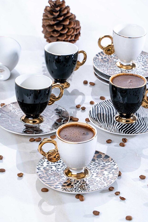 Brute 6-Piece Porcelain Coffee Cup Set
