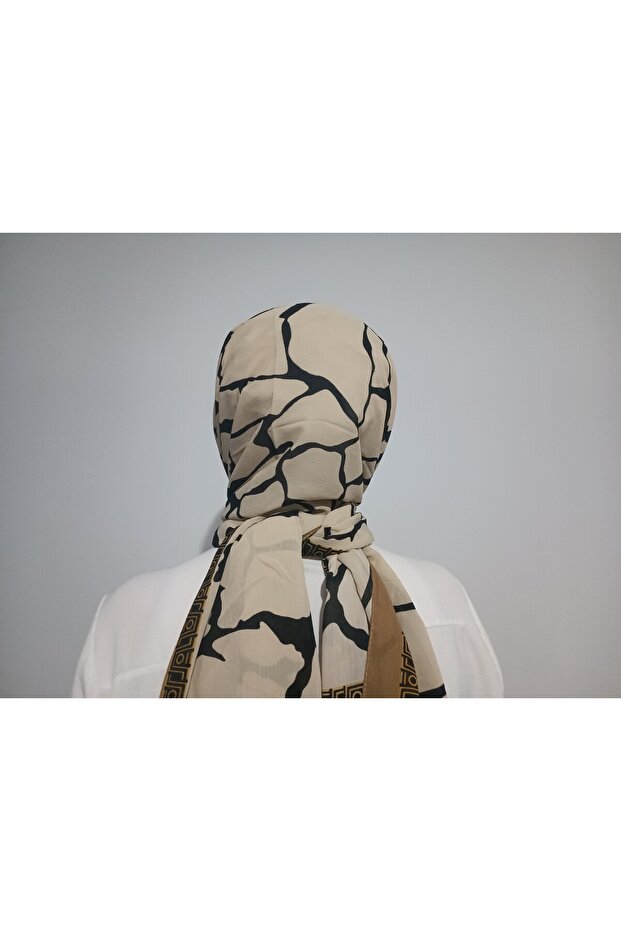 شال ناعم منقوش بالرخام المجعد - 4