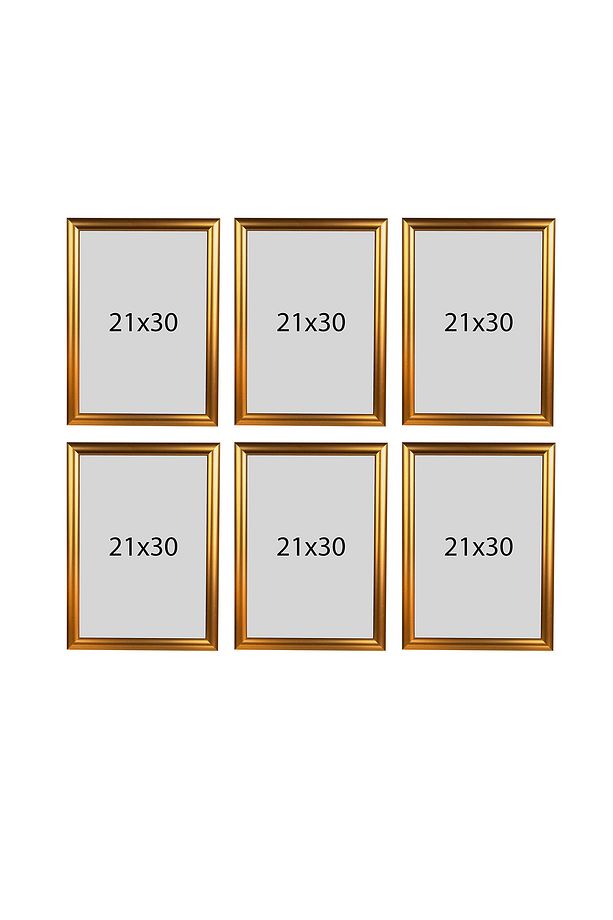 21x30 (A4) 6 Adet Çerçeve ( A Kalite) Pvc Li Model - 1