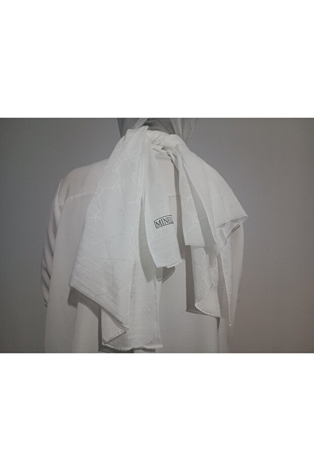 Monogram Patterned Shawl - 3