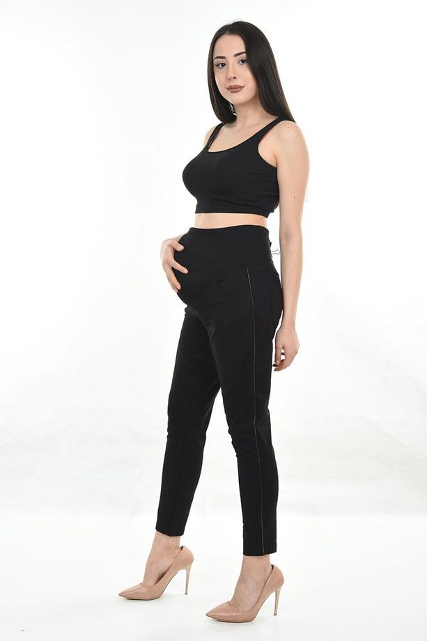AQUA TA025 HAMİLE TEK ALT EŞOFMAN PANTOLON-36 - SİYAH - 2