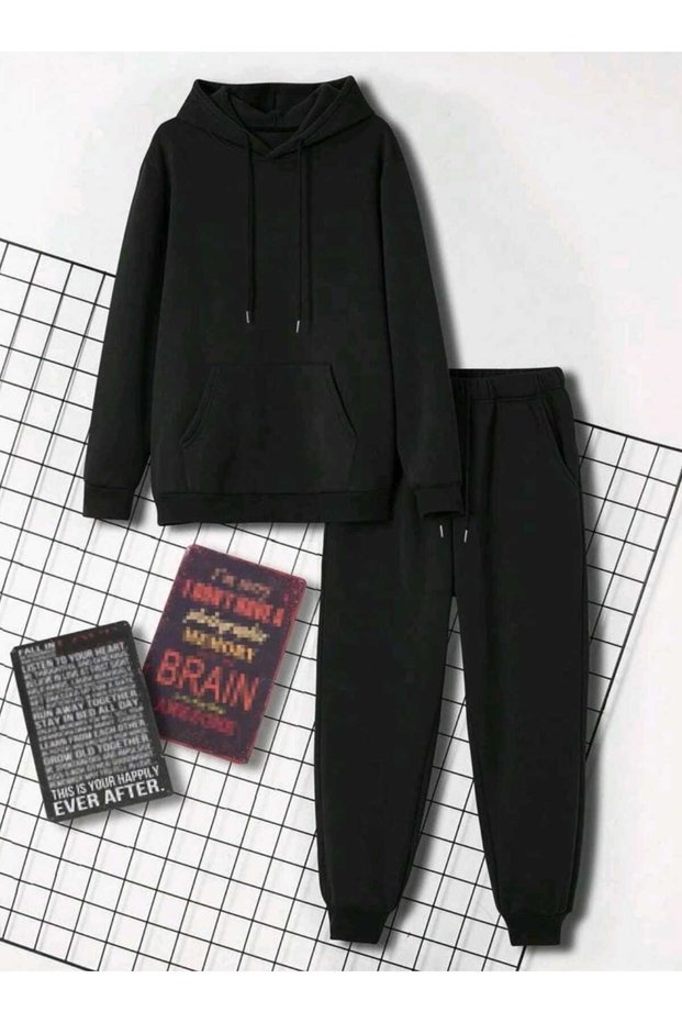 Sweatsirt Tracksuit Set - Unprinted Straight Model