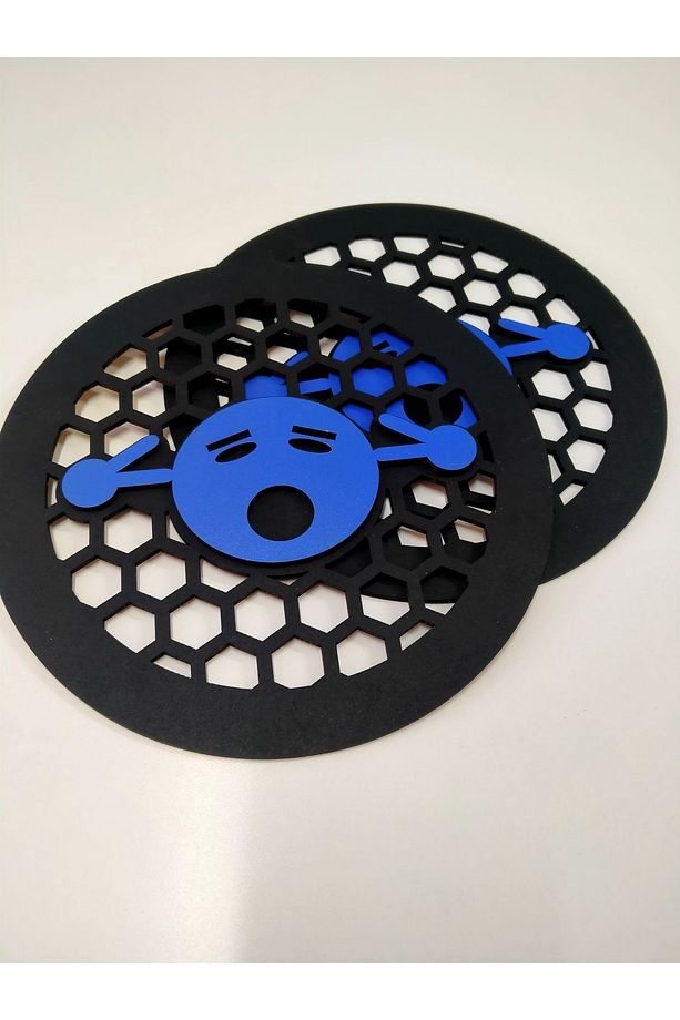 Mdf Mavi Oto Midrange Kapağı 1 Çift (2 ADET 20 CM) - 2