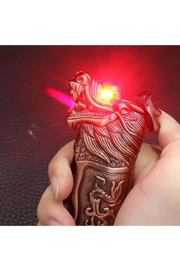 Ejderha figürlü hem çakı çakmak modeli - 2