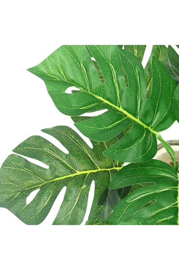Yapay Çiçek Demet Monstera 35cm 9 Dal Yapay Bitki - 5