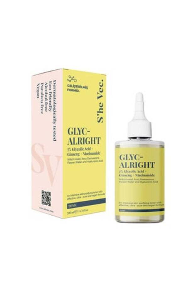 (CLAY MASK GIFT INCLUDED) S'he Vec. Pore Tightening Toner Glyc Alright 200 ml (1 UNIT)