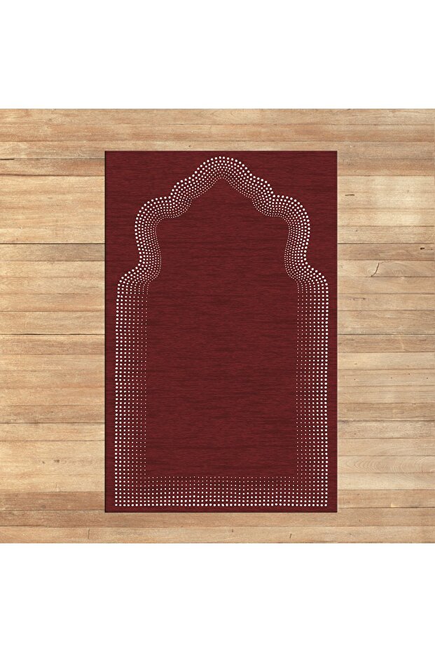Digital Printed Washable Gift Prayer Rug Prayer Rug Carpet, V-Seccade-13-Red,