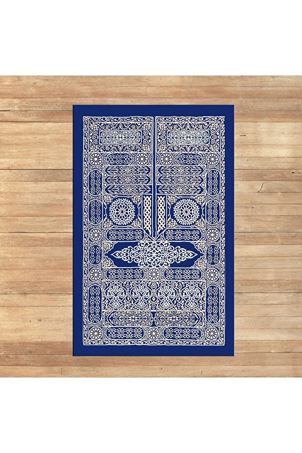 Digital Printed Washable Gift Prayer Rug Rug, V-SECCADE-50-BLUE