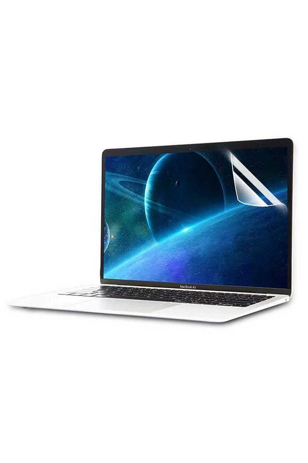 Apple Macbook 13.6' Air 2022 M2 M3 M4 Çip A2681 A3113 A3240 Ekran Koruyucu Esnek Kırılmaz Koruma - 4