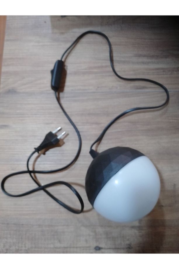 1,5 Metre Kablolu, Arapuatalı, Fişli, 25 Watt Gün Işığı Led Ampul, Kendin Yap Avize,lambader Ampulü - 1