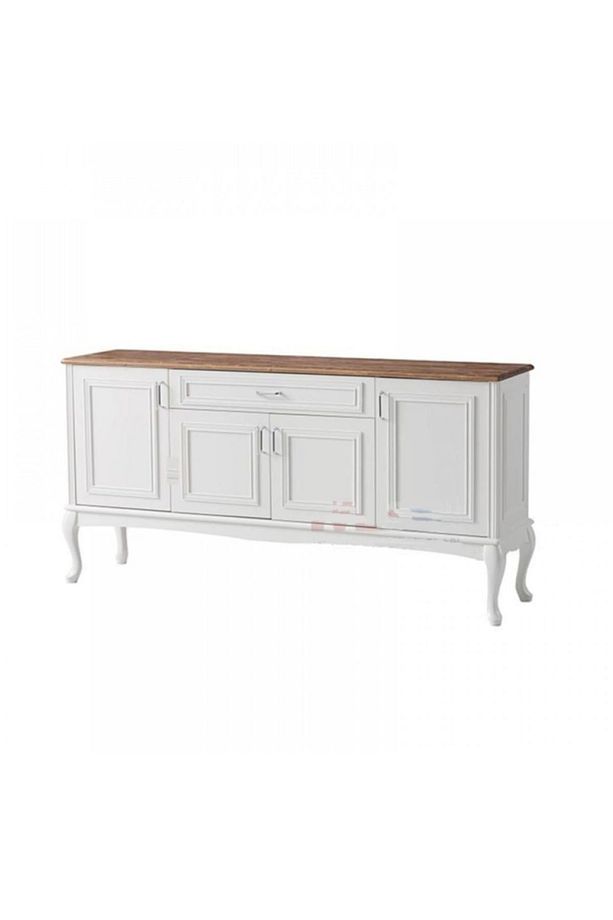 Masif Tablalı Çekmeceli Country Konsol 180 cm kns16 - 1