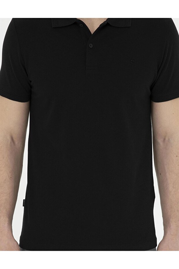 Μαύρο μπλουζάκι Basic Slim Fit - 6