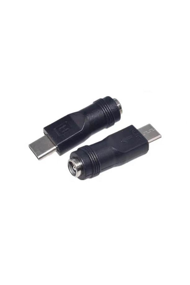 - Type-C Erkek to 5.5*2.1 Dişi Soket Çevirici Power Şarj Ucu DC Güç Adaptörü - 1