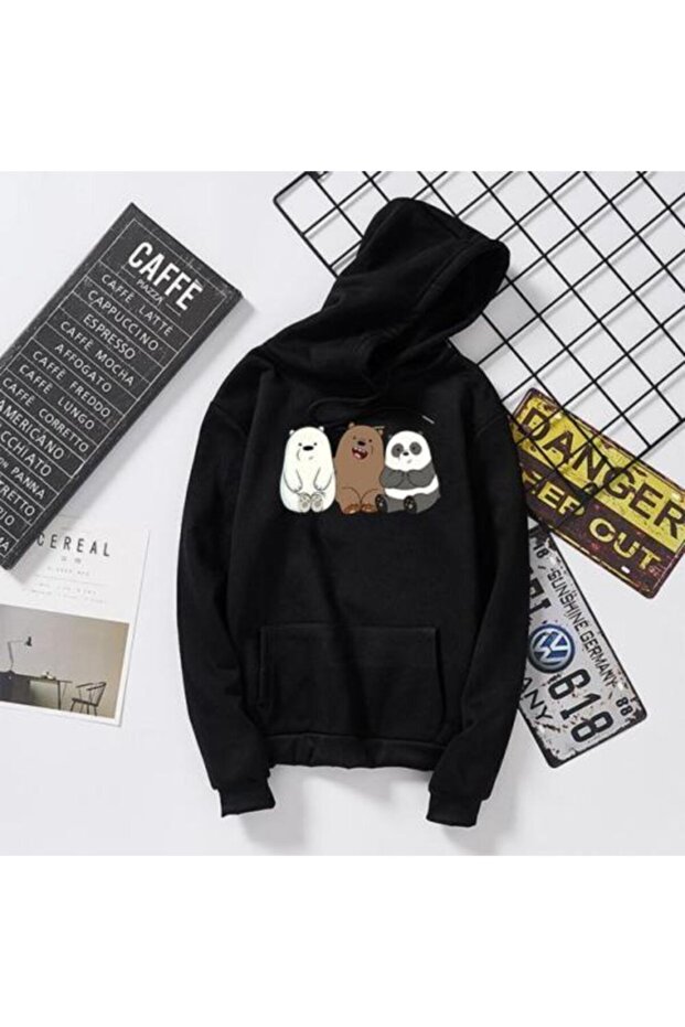 Ayıcıklı Bayan Sweatshirt - 1