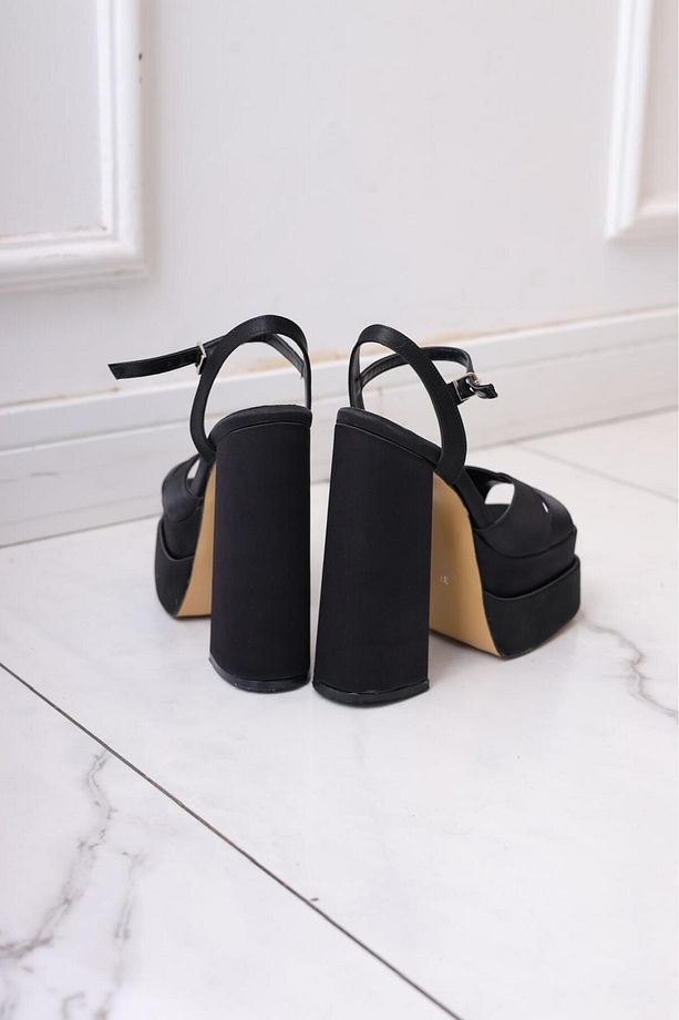16 CM ÇİFT PLATFORM ÖNÜ ÇAPRAZ ARKA AÇIK KOŞMA GARANTİLİ AYAKKABI-5870 - 6