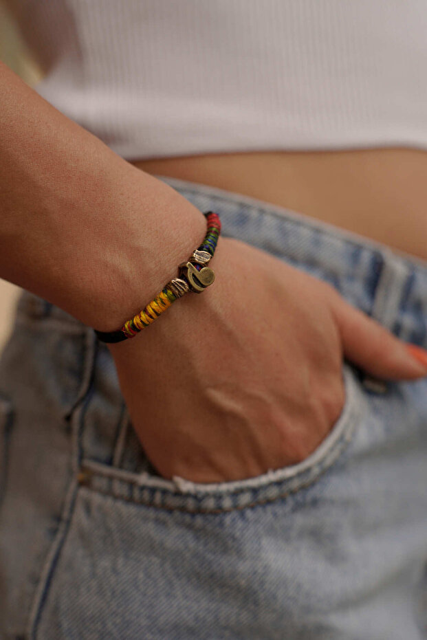 Unisex Music Themed Adjustable Casual Bracelet