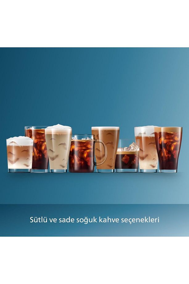 20 Sıcak ve Soğuk İçecek, Tam Otomatik LatteGo Espresso Aromatik Kahve,  Siyah Krom - 2
