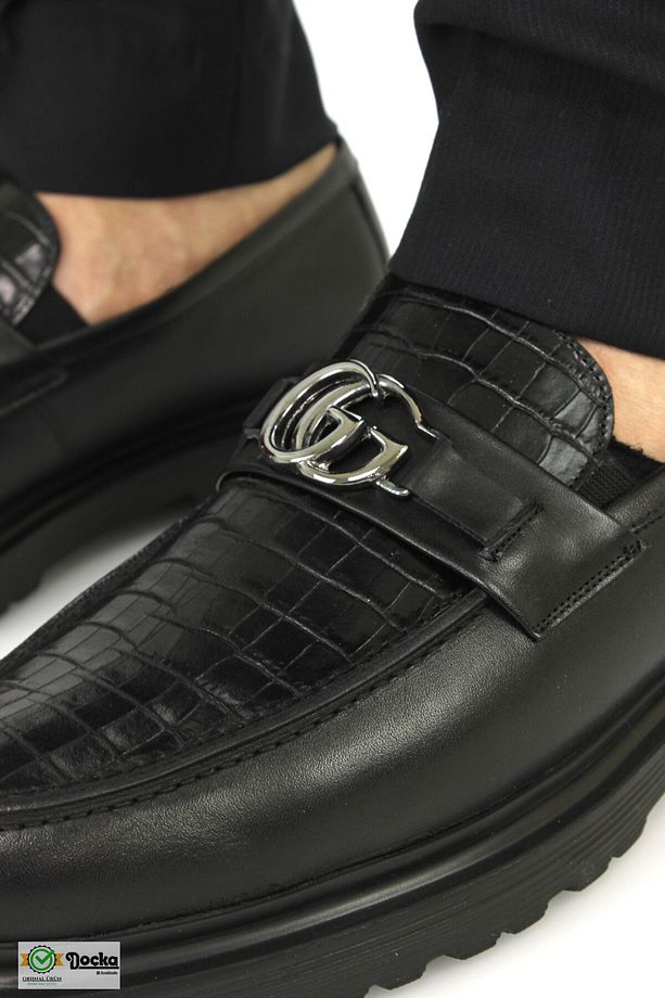 Doçka Erkek Hakiki Deri Kalın Taban Klasık Loafer Ayakkabı RP24/LF218 - 6
