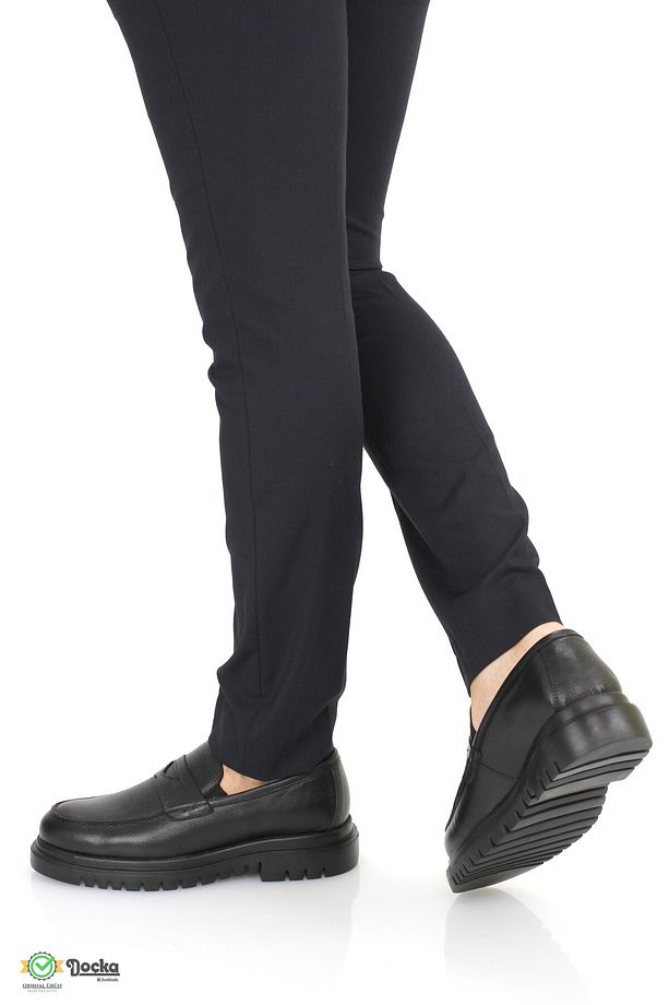 Doçka Erkek Hakiki Deri Kalın Taban Loafer Ayakkabı RP24/LF5207 - 4