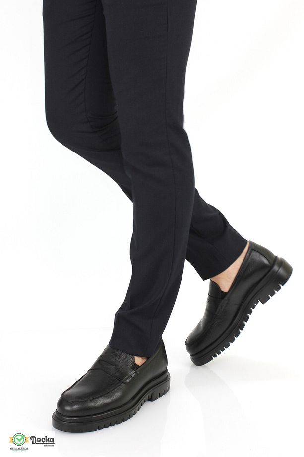 Doçka Erkek Hakiki Deri Kalın Taban Loafer Ayakkabı RP24/LF5207 - 1