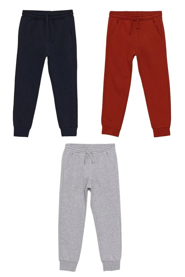 Girl's and Boy's Jogger Sweatpants Set of 3