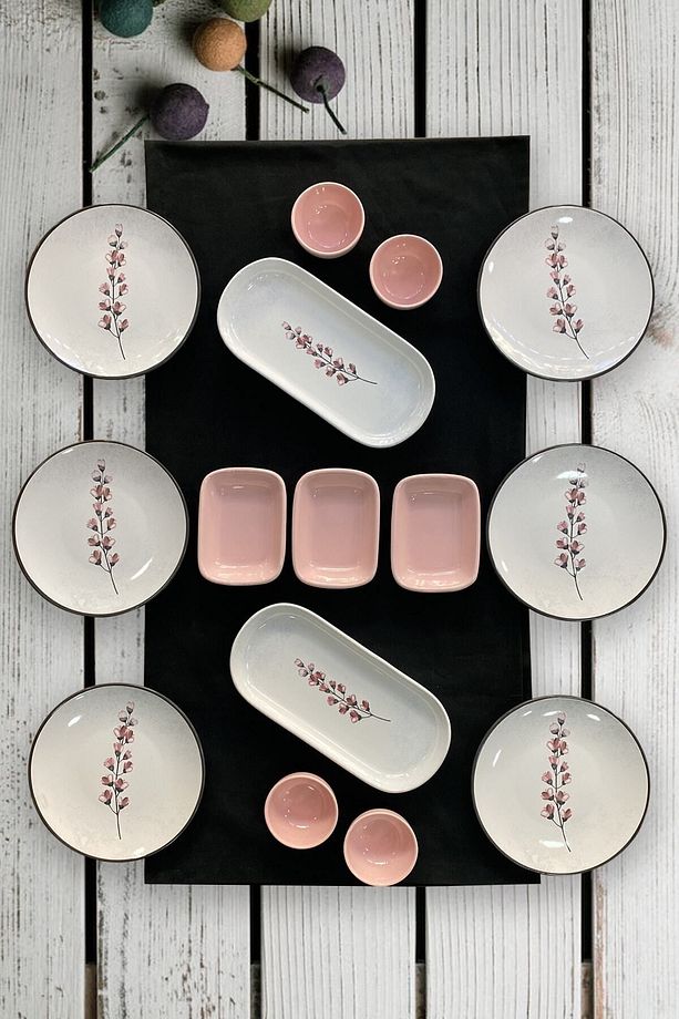 Sakura 15 Parça 6 Kişilik Kahvaltı Takımı - 1