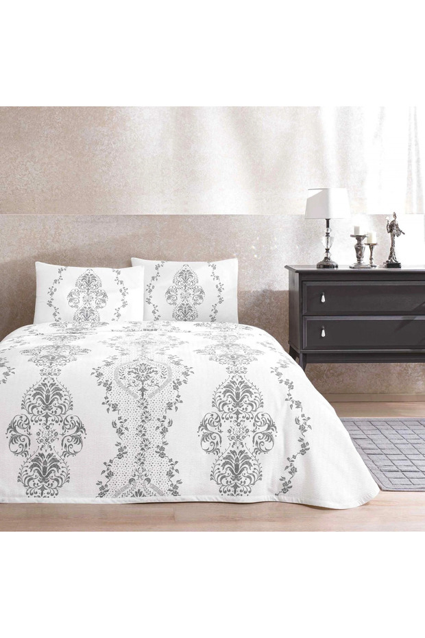 Carmen Gray Double Cotton Pique Set - CROWN