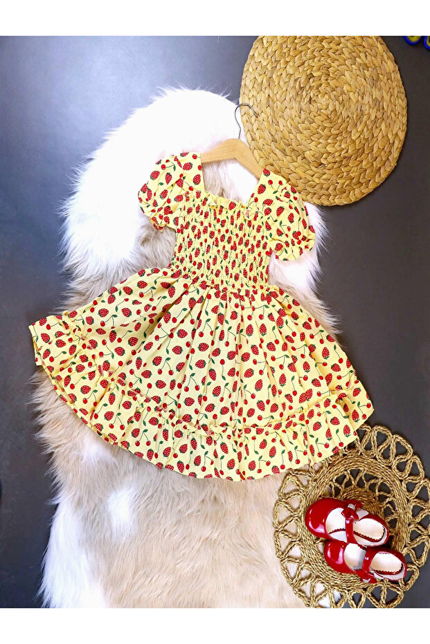 Strawberry Summer Girls' Dress