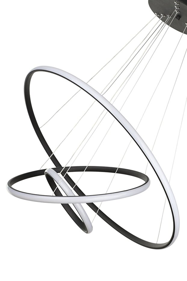 Spin 3.Lü Ledli Avize Siyah - 4