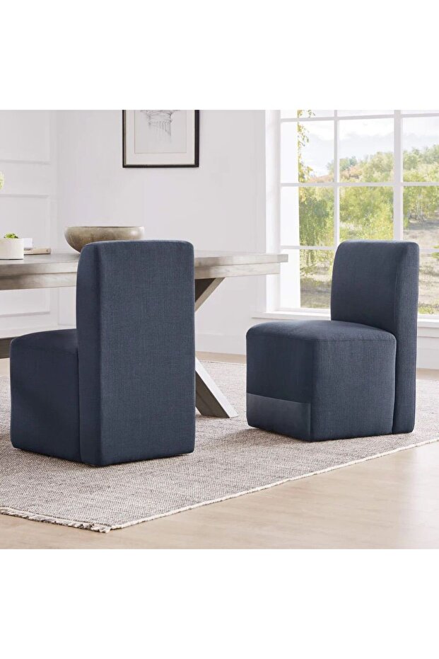 NORDE BERJER  SANDALYE İKİLİ SET MAVİ - 1