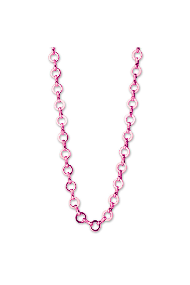! Pink Zincir Kolye - 1