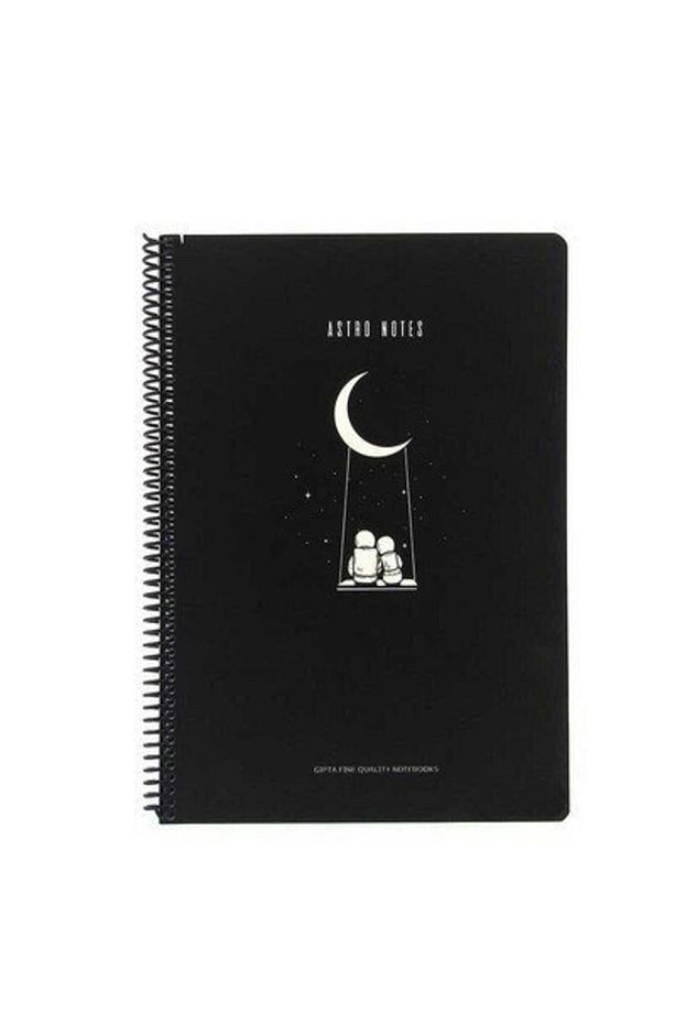 Astro Notes Spiralli Salıncak Karton Kapak 80 Yaprak A4 Çizgili Defter - 1