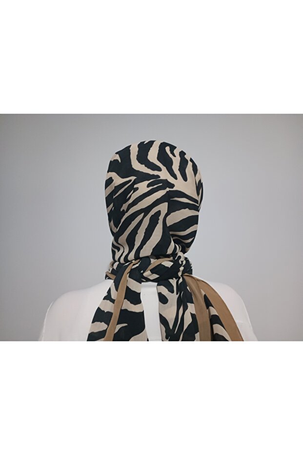 Zebra Desen Soft Krinkıl Şal - 4
