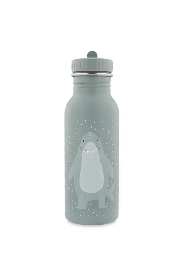 Mr. Shark 500ml Children's Water Bottle - Stainless Steel Drinking Bottle - Water Bottle Without Straw