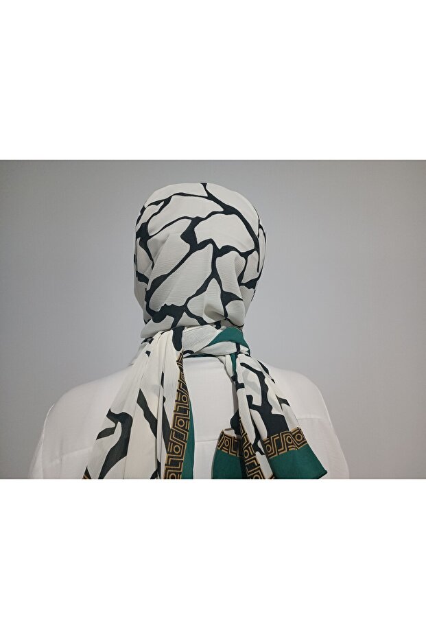 شال ناعم منقوش بالرخام المجعد - 4