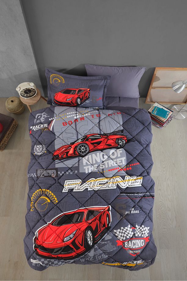 Ranforce %100 Pamuk Tek Kişilik Uyku Seti Racing Team - 1
